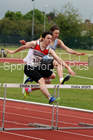 Mens under-17 400 metres hurdles, North Eastern Track and Fields Champs., Middlesbrough. Photo: David T. Hewitson/Sports for All Pics